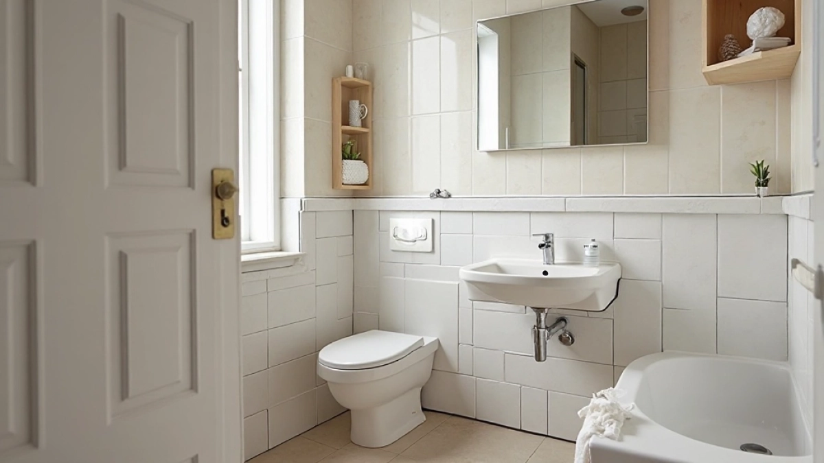 Mała łazienka w bloku 2m2