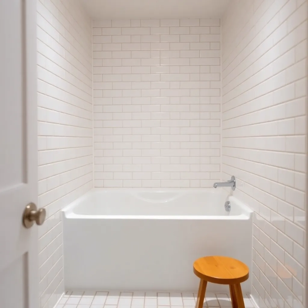 mała łazienka z wanną