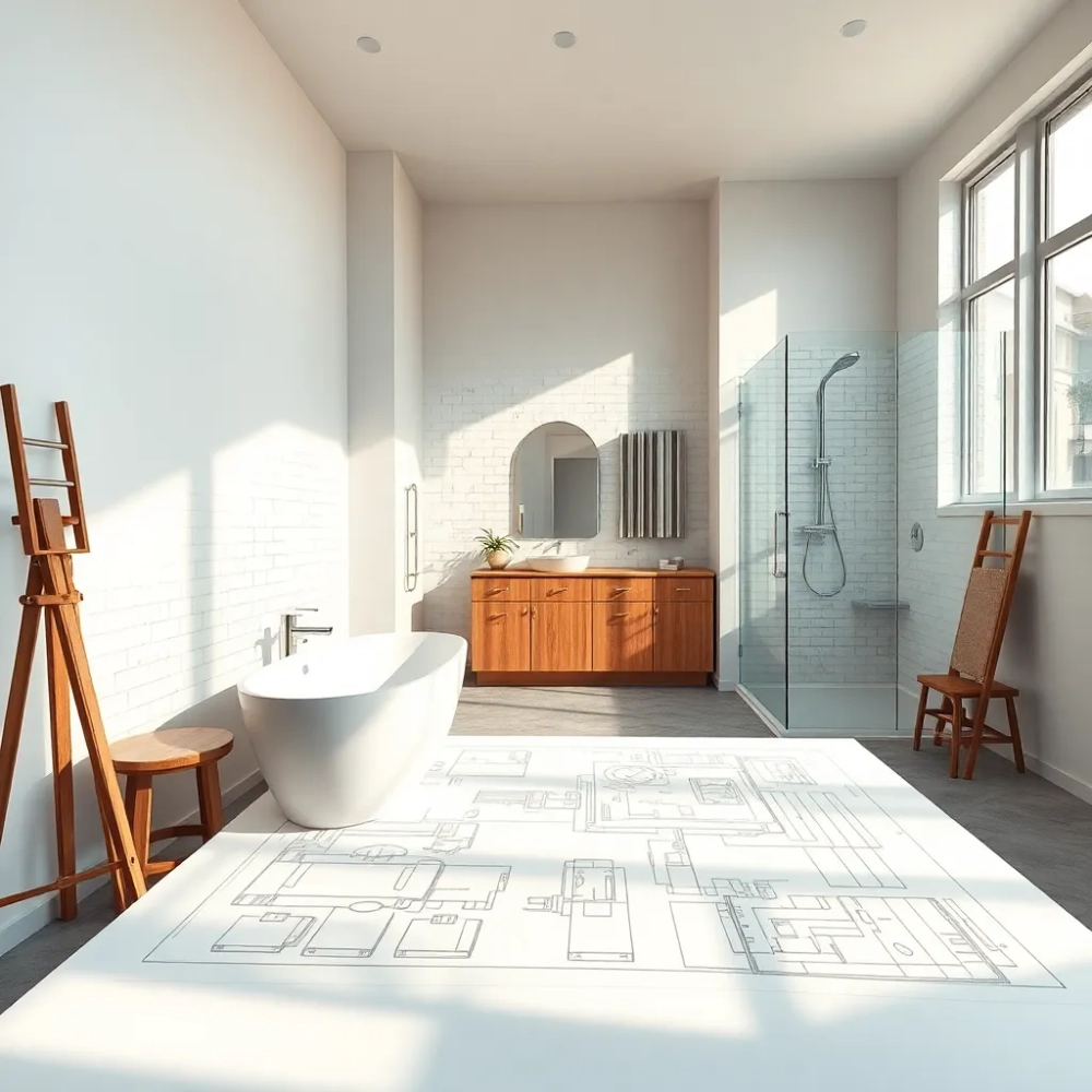Remont łazienki z projektem