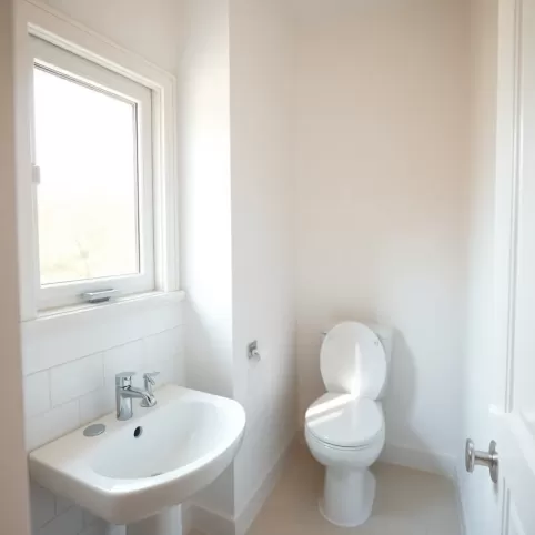 mała łazienka z oknem