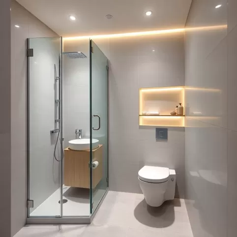 pomysł na małą łazienkę z prysznicem